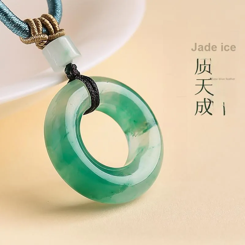 YINXIANGMOU African Emerald Necklaces Unisex-6