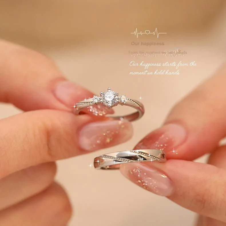 DAWO 925 Sterling Silver Rings Unisex-1