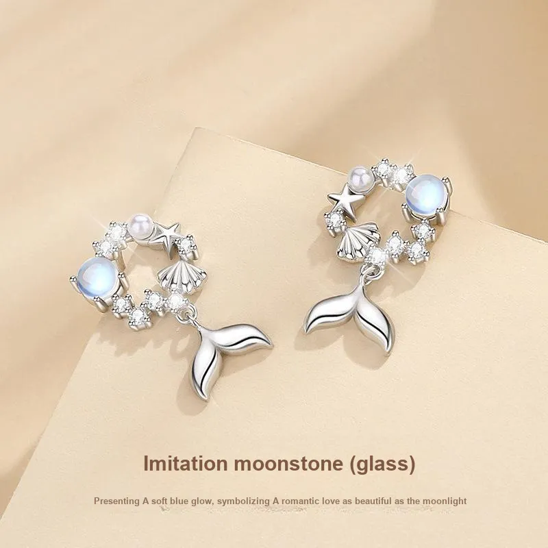 Zocai S999 Fine Silver Stud Earrings Women's-2