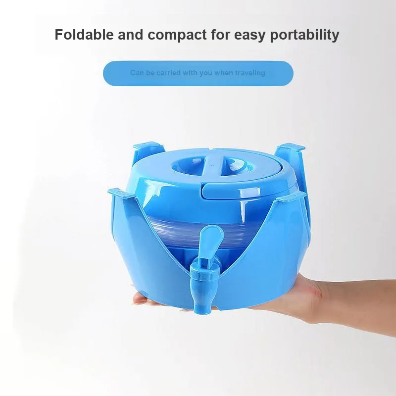 TANLU Outdoor Water Equipment Bucket 3.5L 5.5L 7.5L 9.5L Camping And Barbecue PP PE-3