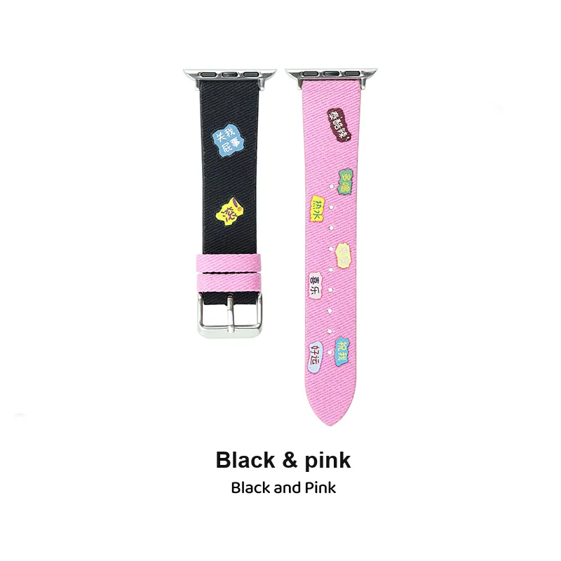 Vobafe Apple Compatibility Watch Band Canvas Material-7