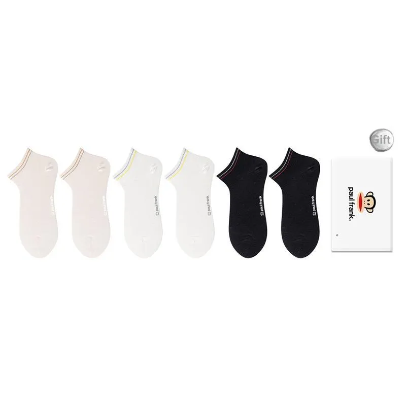 PAUL FRANK Ankle Socks Women's Box 6 Pack-12