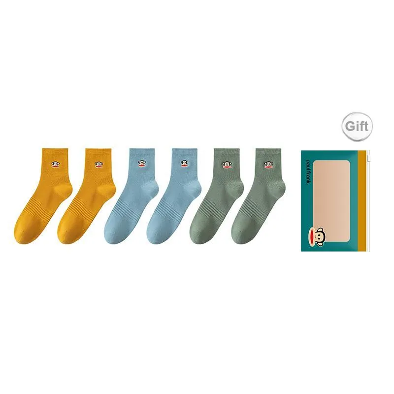 PAUL FRANK Mid Calf Socks Men's Box 6 Pack-24