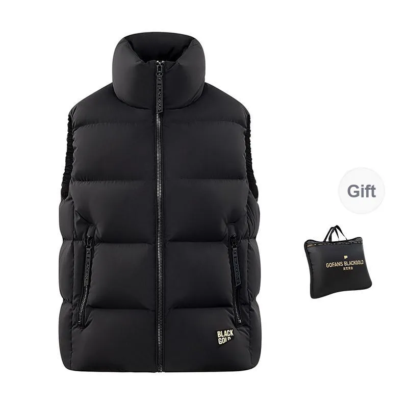 GOLDFARM Down Jacket Vest Unisex Black-0