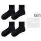 [4 Pack/7A Antibacterial]4 Pairs (Black)