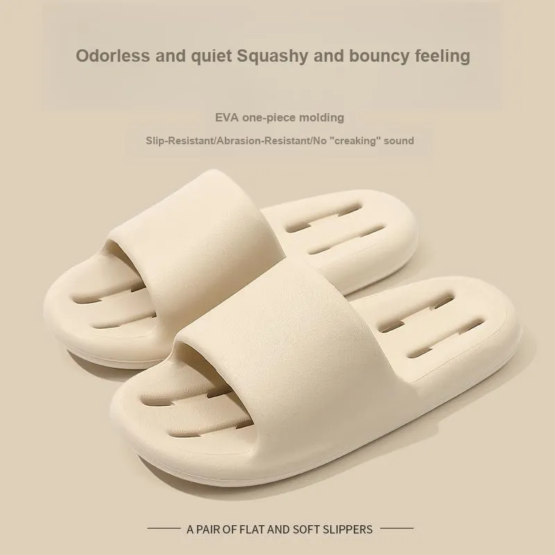 Foot Recreation Summer Bathroom Bathing Anti Slip And Wear Resistant Comfortable Home Slippers, Unisex-6