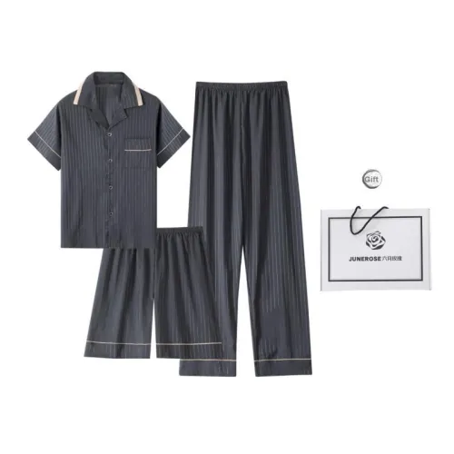 JUNEROSE Pajama Set Men's Includes Gift Box Sets Black
