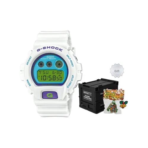 CASIO G SHOCK Кварцевый механизм Смольный ремешок Часы Унисекс Синий циферблат