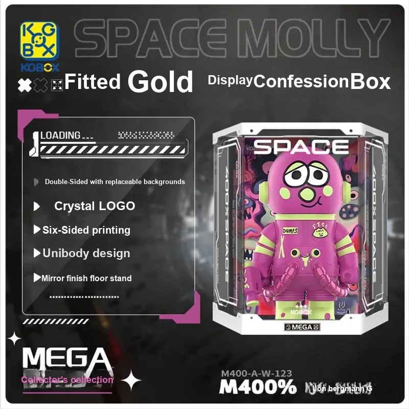 KGBOX Compatibility POPMART Molly Jon Bergman DUMPS400% Model Accessories-13