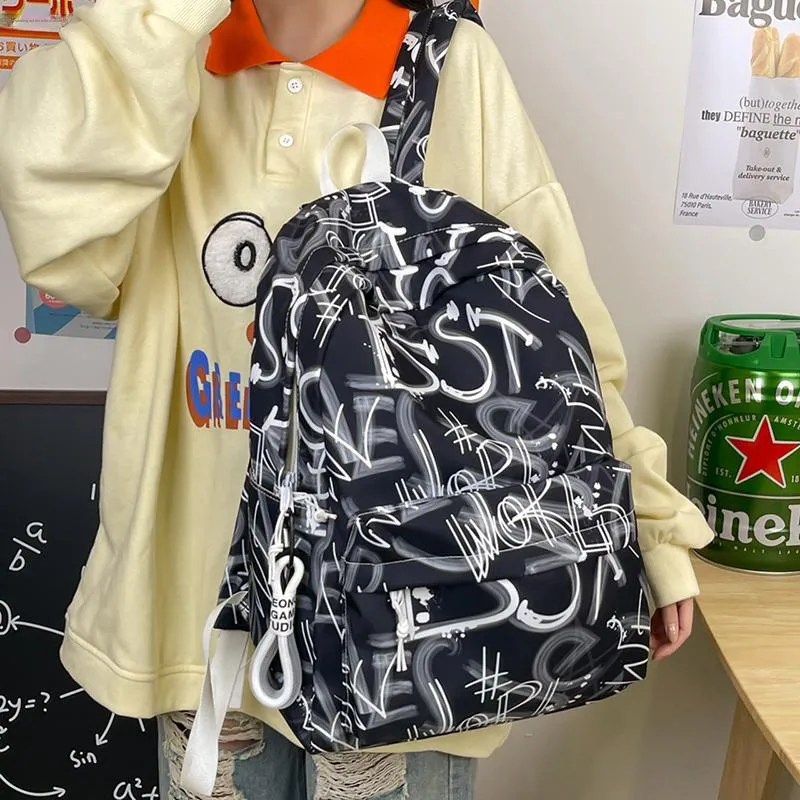 Kaka Tree Nylon Backpack Large Size Unisex-2