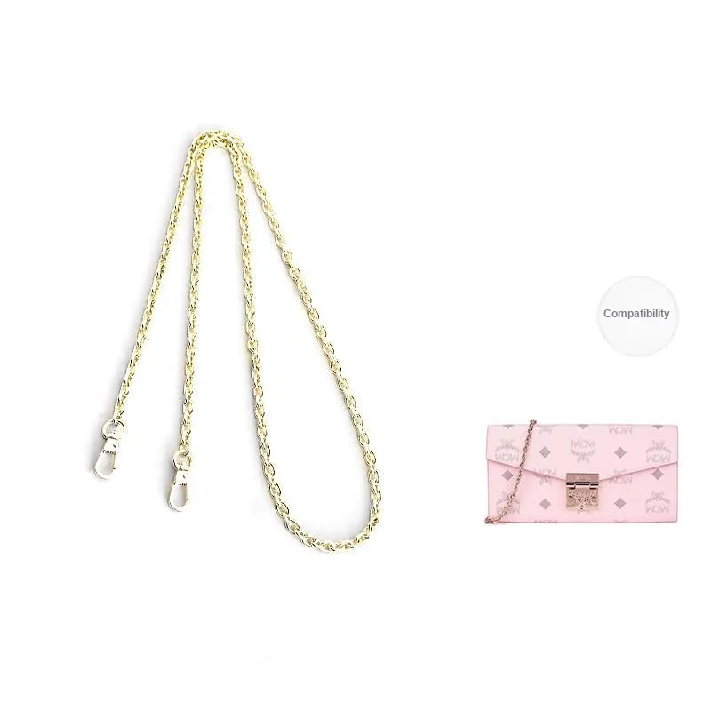 Jingxi Metal Chain Accessories Bag Shoulder Strap Women's Gold Tone/Multicolor-2