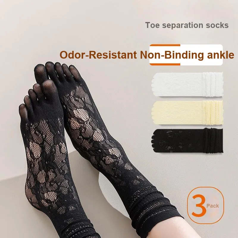 XIA.WA.ZHI.XIU Mid Calf Socks Women's Box 3 Pack-8