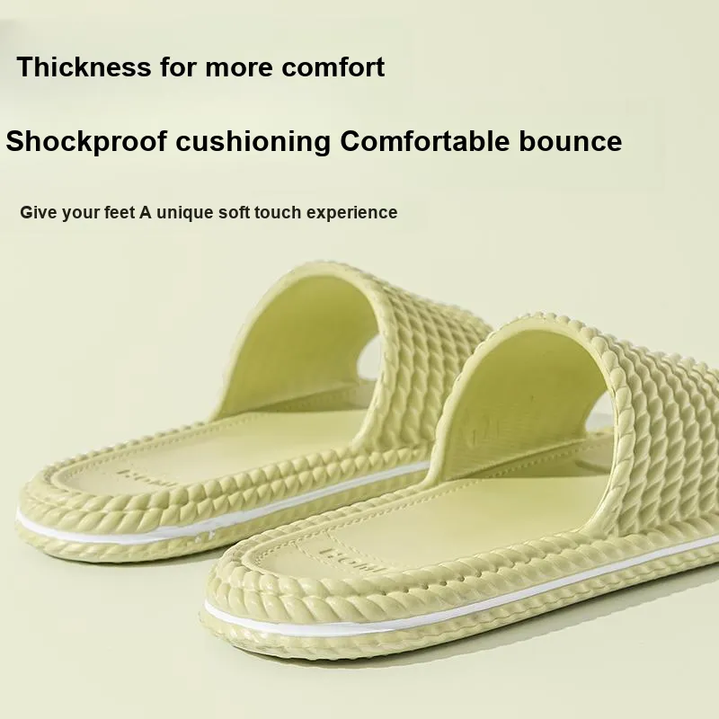 LUNNIFEIYA Platform Slippers Summer Home Indoor Bathing Slip Resistant Slippers-7