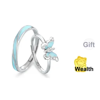 CHINA GOLD Sterling Silver 990 Rings Unisex