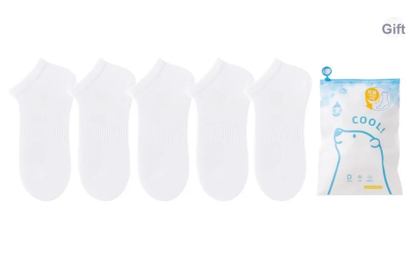 Caramella Ankle Socks Unisex Shopping Bag 5 Pack-0