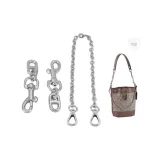 Silver Pig Nose 7cm*2+Silver Plate Buckle Decorative Chain 35cm