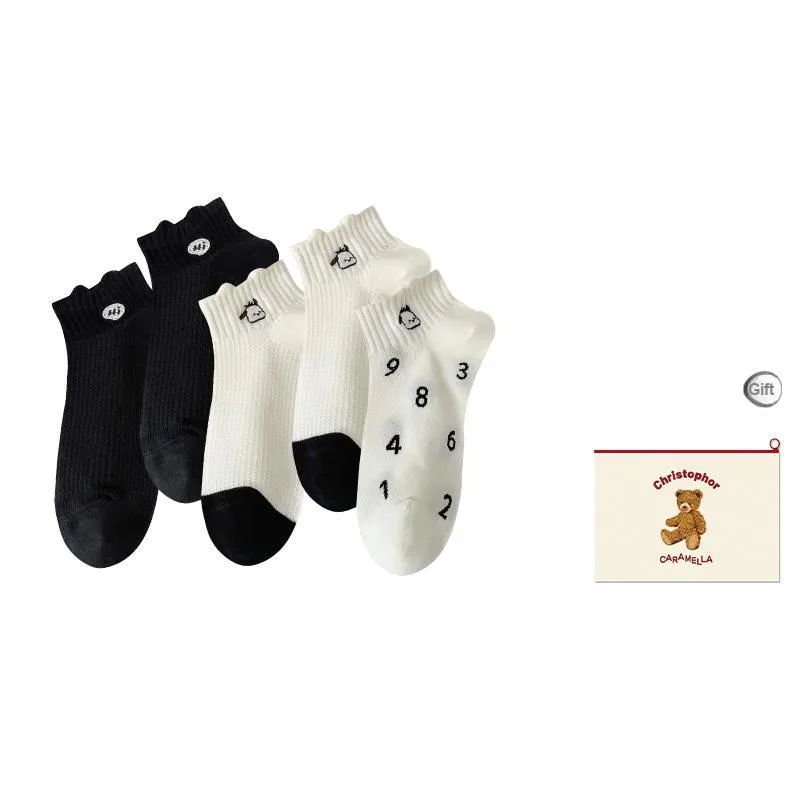 Caramella Ankle Socks Women's Shopping Bag Combo Set-0