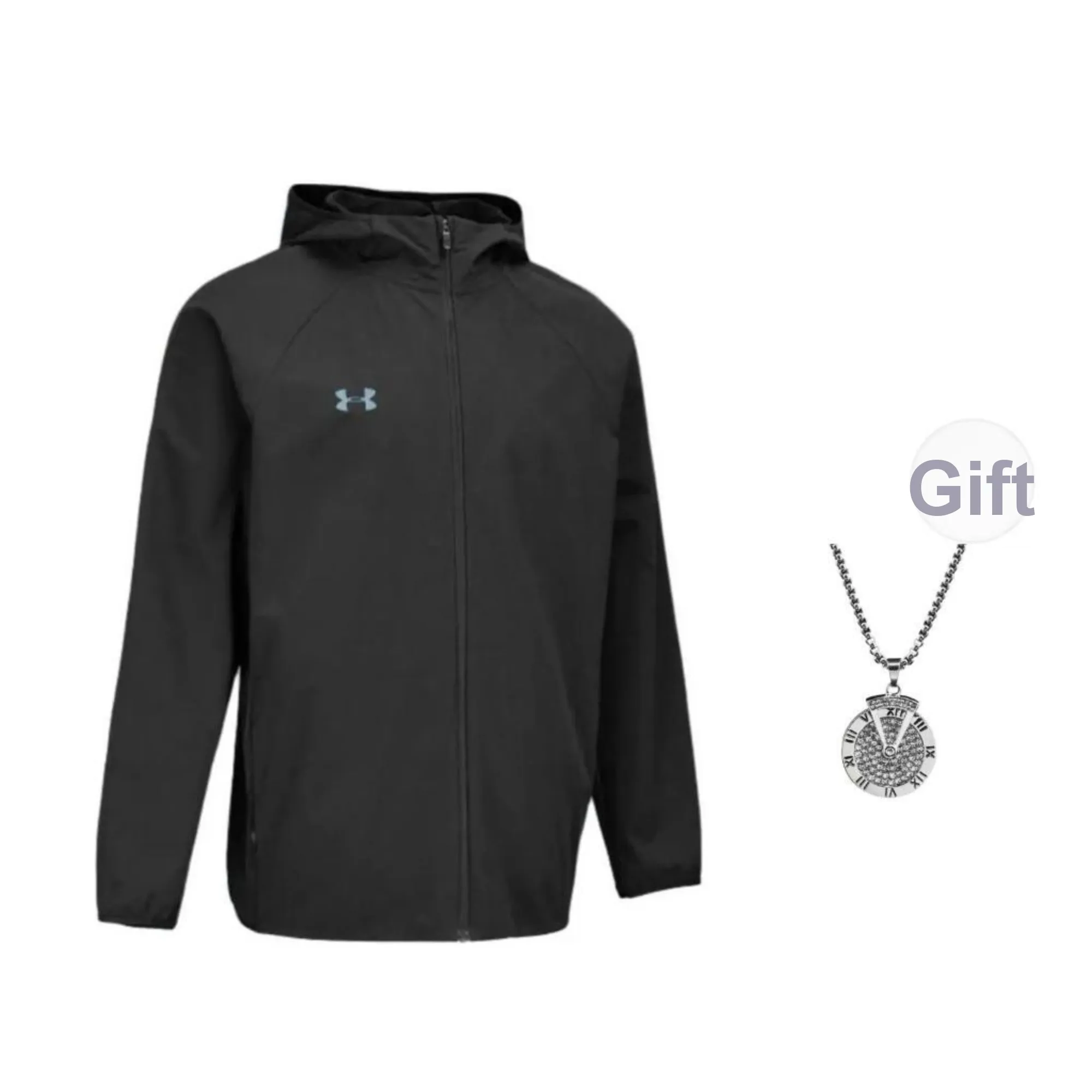 Under Armour Jacket Unisex Black Comes With Necklace