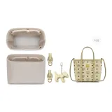 [Beige Style]Flannelette Liner+Abrasion-Resistant Buckle (Comes with Charm)