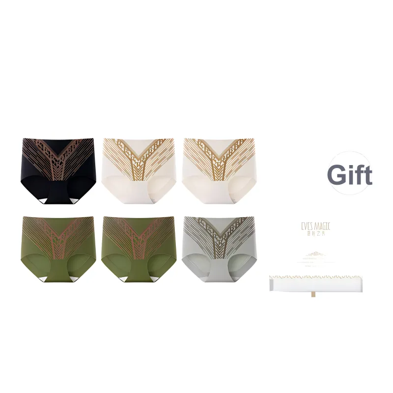 XIA.WA.ZHI.XIU Underpants Women's 6 Piece Gift Box Set-12