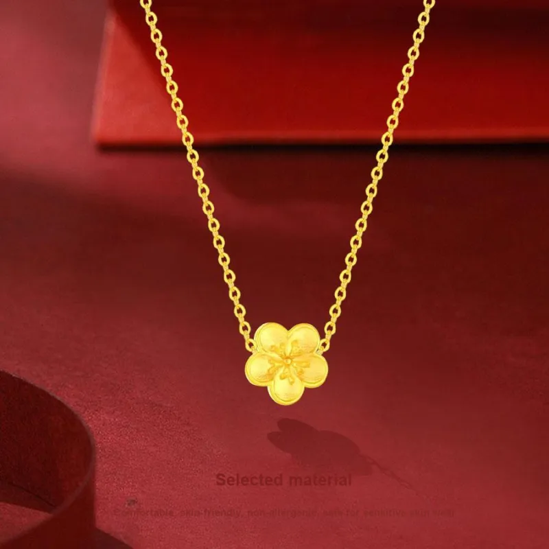 Master Kim Solid Gold Necklaces Women's-2