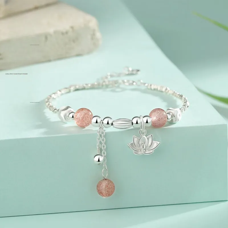 FAIRWHALE Strawberry Quartz Bracelets Women's-1