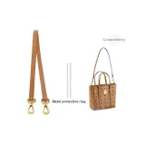 MCM Basket Bag Yellow Brown 1.1cm Width 60cm with Metal Protective Ring*2
