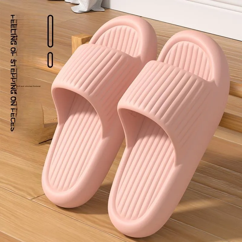 LUNNIFEIYA Squashy And Bouncy Feeling Slippers, Home Indoor Quiet Slip Resistant Platform, Odor Free EVA Home Slippers-7