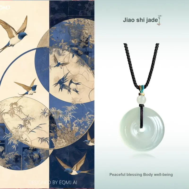 JIAOSHIYU Serpentine Jade Necklaces Women's-1