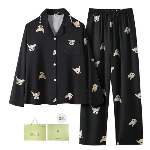 Maultiay Pajama Set Women's Gift Box Set Black