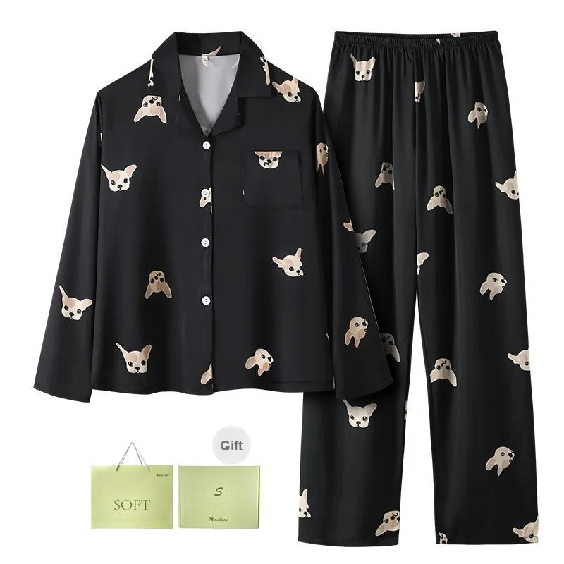Maultiay Pajama Set Women's Gift Box Set Black-0