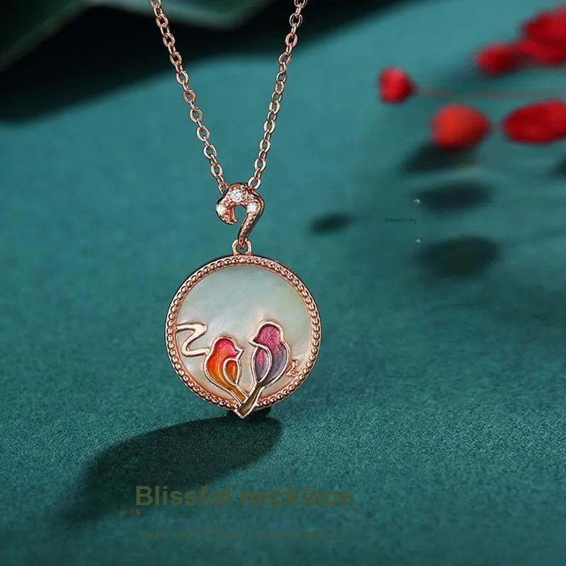 Long Fu S925 Silver Necklaces Women's-1