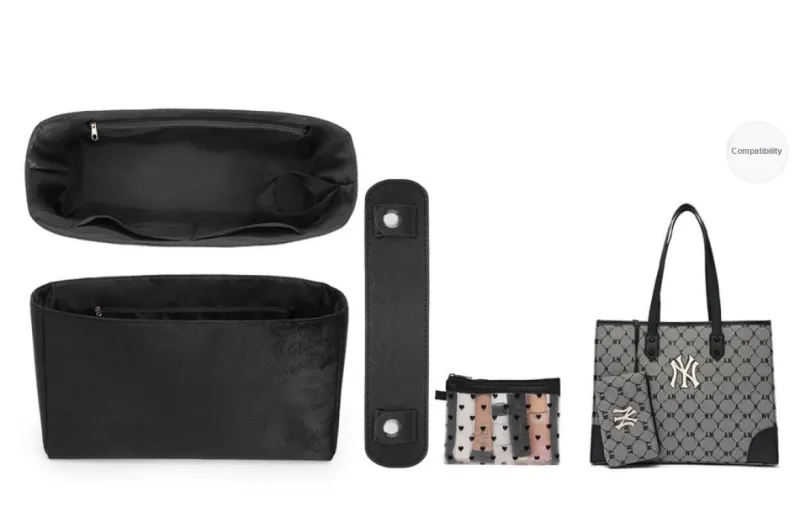 Lan Bao Fan Flannelette With Microfiber Leather Accessories Bag Accessory Unisex Black-6