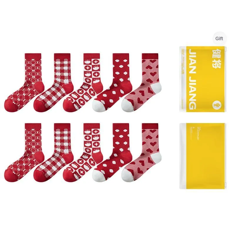Master Mid Calf Socks Women's Shopping Bag Combo Set-7
