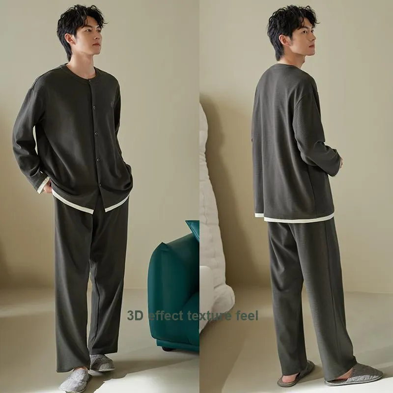 Xuan Liang Pajama Set Men's Paris Gray-2