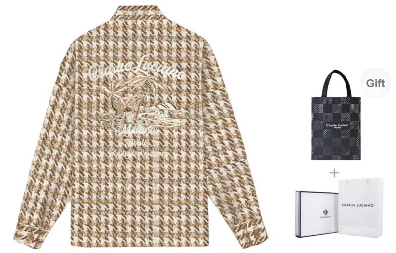 Charlie Luciano Shirt Unisex Khaki-0