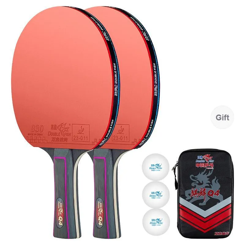 DOUBLEFISH Ping Pong Paddles Unisex Maple Wood Base-24