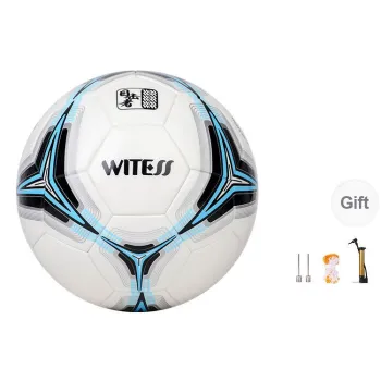 WITESS Size 5 Soccer PU Seamless Thermal bonding Unisex Blue White