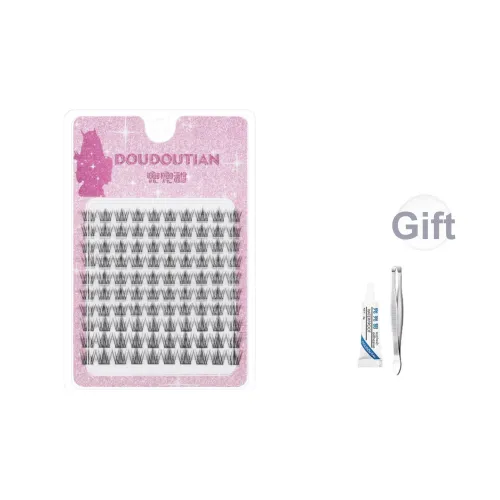 DOUDOUTIAN Одиночные кластерные накладные ресницы толстые и перекрестные сегментированные Подсолнух Lazy Trilogy