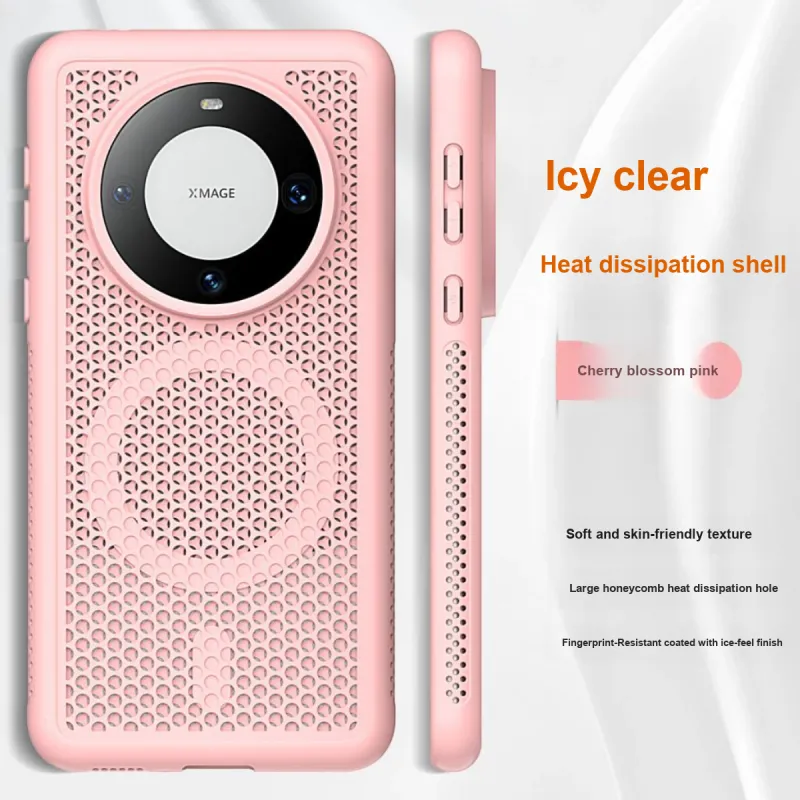 ZHUOJI TPU Material Heat Dissipation Magnetic Case Compatible With Huawei Mate 70 Pro-3