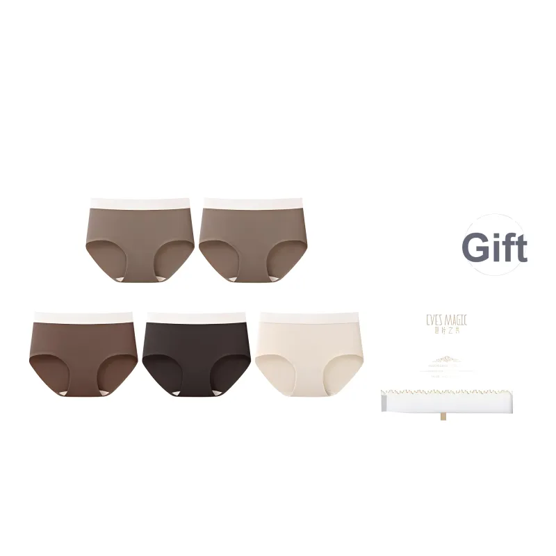 XIA.WA.ZHI.XIU Underpants Women's Shopping Bag 5 Pack-9