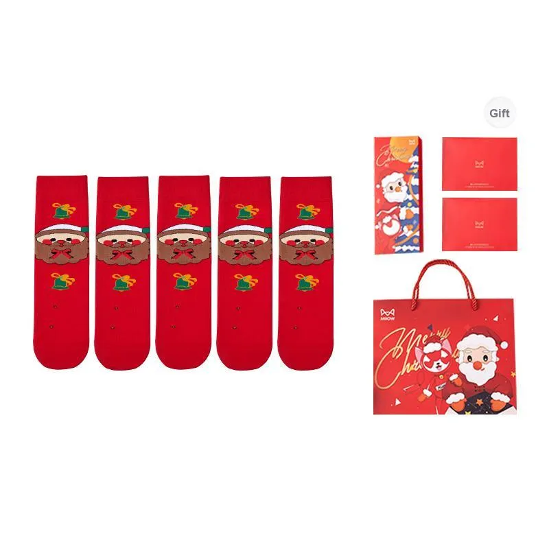 MIIOW Honmei Honmei Series Mid Calf Socks Unisex Box 5 Pack-17