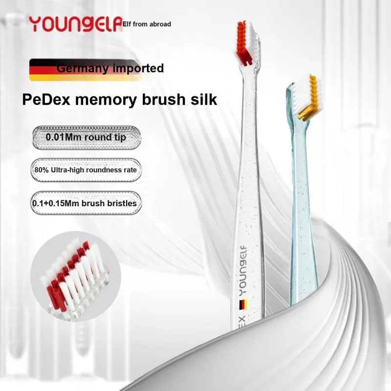 YOUNGELF Flexible Orthodontic Toothbrushes Soft Bristle U Shaped Brush Head 2 Pieces Pack / 4 Pieces Pack-1