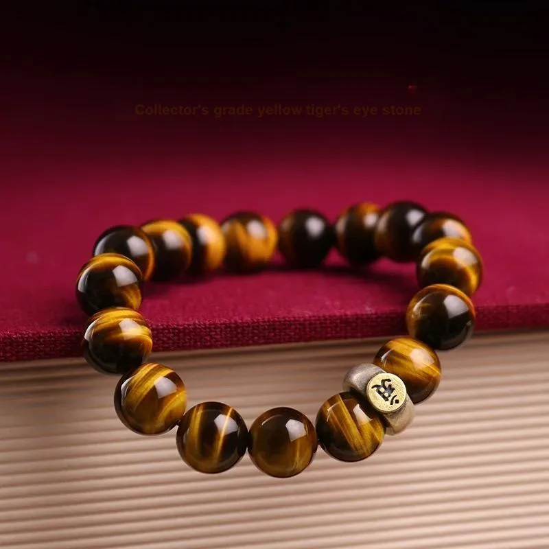 Harf Tiger's Eye Stone Bracelets Unisex-5
