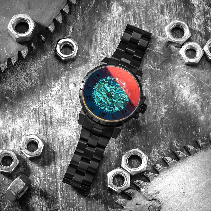 ANGIE PRESENT WATCH Men Skeleton Watch-1