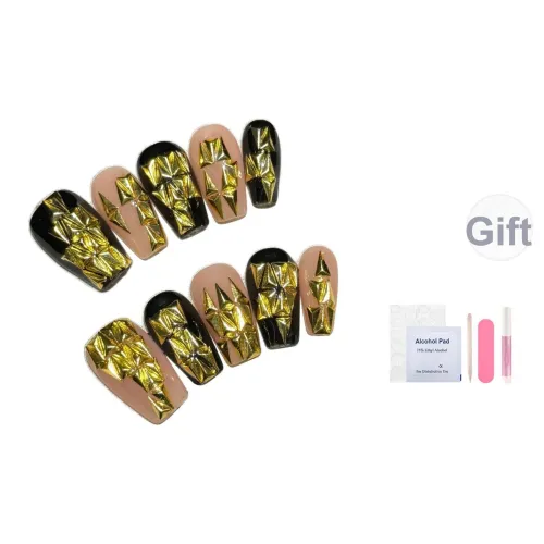 Fanze Золотая Легенда False Nail Средний LADDER Шампанское Jump Цвет 20 мм