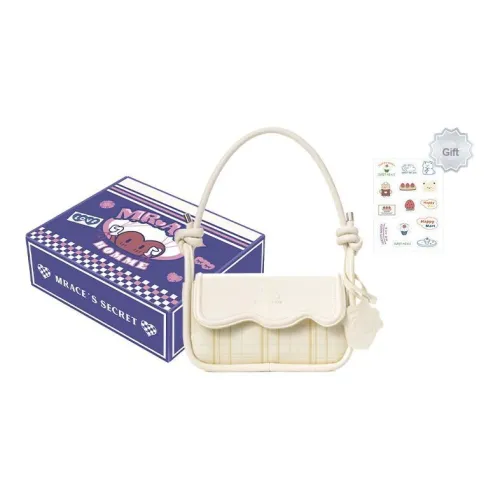 MR.ACE HOMME ПУ (полиуретан) Baguette Сумка на плечо Стандартный Женская Белый