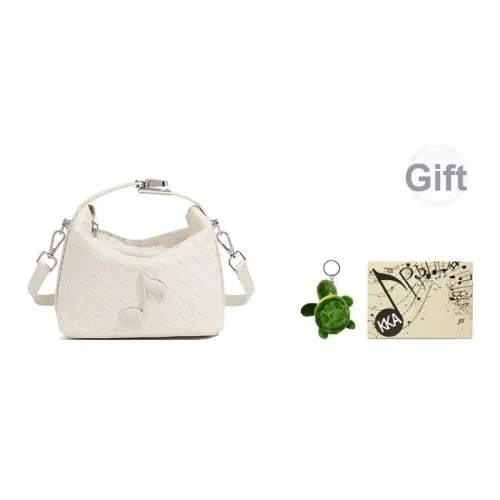 KKA ПУ (полиуретан) Сумка Сумка через плечо Сумка через плечо Стандартная Женская Экрю Черный Серебряный