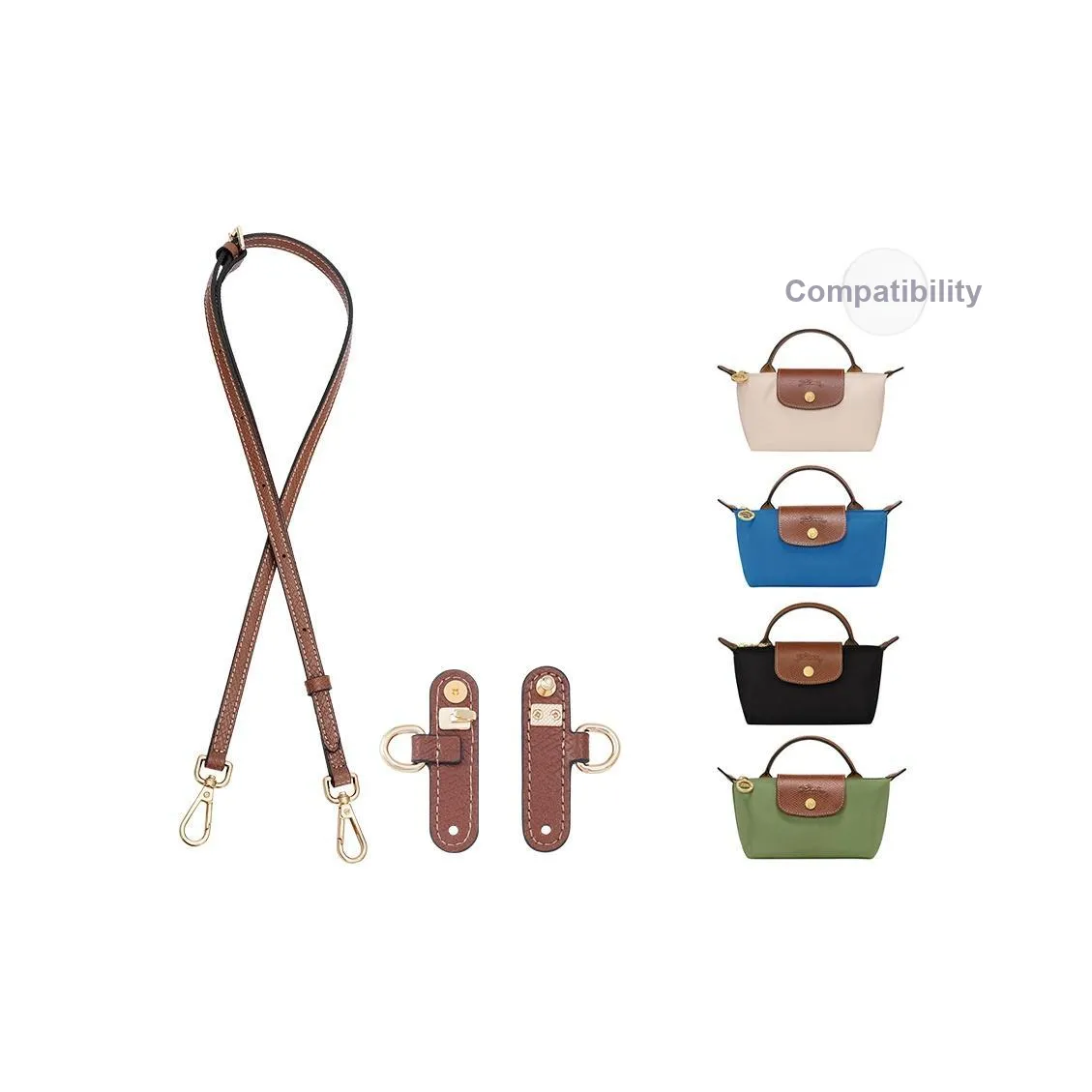 Jingzhuo Geng Микрофибра Сумка Ремень Женский Коричневый