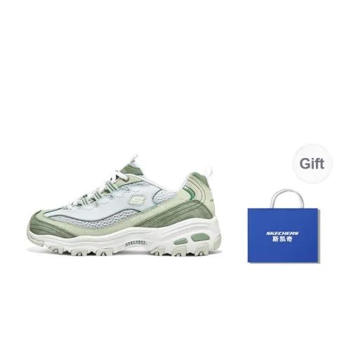 Skechers D'Lites 1.0 Chunky Sneakers Women's Low Top Mint Green